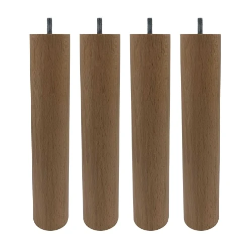 Someo Accessoires Literie 4 Pieds Cylindriques Bois Naturel 30 Cm -Surmatelas Soldes Magasin 4 pieds cylindriques bois naturel 30 cm