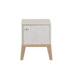 Calicosy Tables De Chevet Chevet 1 Porte Pieds En HĂȘtre H47cm - Beige