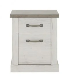 Calicosy Tables De Chevet Good Is Beautiful Chevet 1 Tiroir 1 Porte H61cm - Décor Chêne Blanchi