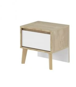 Calicosy Tables De Chevet Chevet 1 Tiroir H41cm - Blanc -Surmatelas Soldes Magasin chevet 1 tiroir h41cm blanc 2