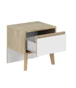 Calicosy Tables De Chevet Chevet 1 Tiroir H41cm - Blanc -Surmatelas Soldes Magasin chevet 1 tiroir h41cm blanc 3