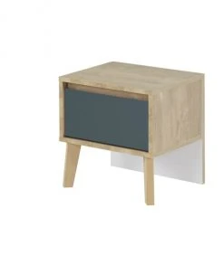 Calicosy Tables De Chevet Chevet 1 Tiroir H41cm - Bleu -Surmatelas Soldes Magasin chevet 1 tiroir h41cm bleu 2