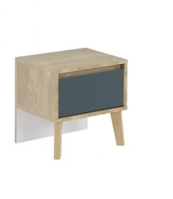 Calicosy Tables De Chevet Chevet 1 Tiroir H41cm - Bleu -Surmatelas Soldes Magasin chevet 1 tiroir h41cm bleu 4