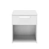 Calicosy Tables De Chevet Chevet 1 Tiroir H50cm - Blanc -Surmatelas Soldes Magasin chevet 1 tiroir h50cm blanc
