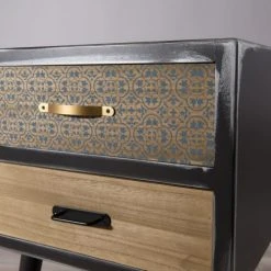 MACABANE Tables De Chevet Chevet 2 Tiroirs -Surmatelas Soldes Magasin chevet 2 tiroirs 4