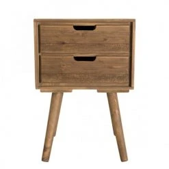 MACABANE Tables De Chevet Chevet 2 Tiroirs En Sapin -Surmatelas Soldes Magasin chevet 2 tiroirs en sapin 4