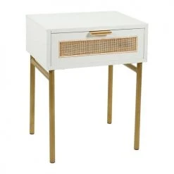 Jardideco Tables De Chevet Chevet Bois Blanc