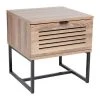 Decoratie Tables De Chevet Chevet Bois Pieds Métal -Surmatelas Soldes Magasin chevet bois pieds metal