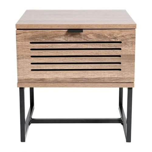 Decoratie Tables De Chevet Chevet Bois Pieds Métal 6 Decoratie Tables De Chevet Chevet Bois Pieds Métal – Image 4