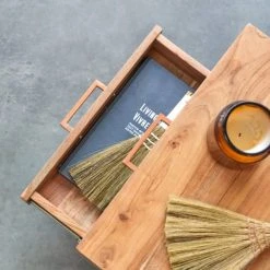 Tikamoon Tables De Chevet Chevet En Acacia Massif -Surmatelas Soldes Magasin chevet en acacia massif 4