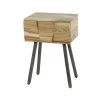 Mathi Design Tables De Chevet Chevet En Bois D'acacia Marron -Surmatelas Soldes Magasin chevet en bois d acacia marron