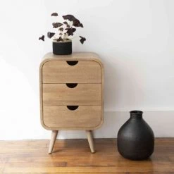 Casatera Tables De Chevet Chevet En Manguier Naturel Bois Clair -Surmatelas Soldes Magasin chevet en manguier naturel bois clair 1