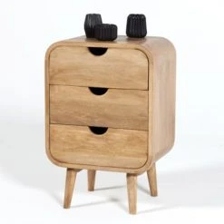 Casatera Tables De Chevet Chevet En Manguier Naturel Bois Clair -Surmatelas Soldes Magasin chevet en manguier naturel bois clair 4