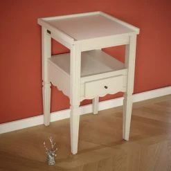 Robin Des Bois Tables De Chevet Chevet En Pin 1 Tiroir Blanc Argile -Surmatelas Soldes Magasin chevet en pin 1 tiroir blanc argile 2