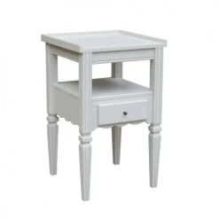 Robin Des Bois Tables De Chevet Chevet En Pin 1 Tiroir Blanc Argile