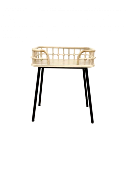 Saudara Collections Tables De Chevet Chevet En Rotin Naturel Et Métal