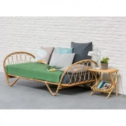 Kok Maison Tables De Chevet Chevet En Rotin Vintage Beige -Surmatelas Soldes Magasin chevet en rotin vintage beige 2