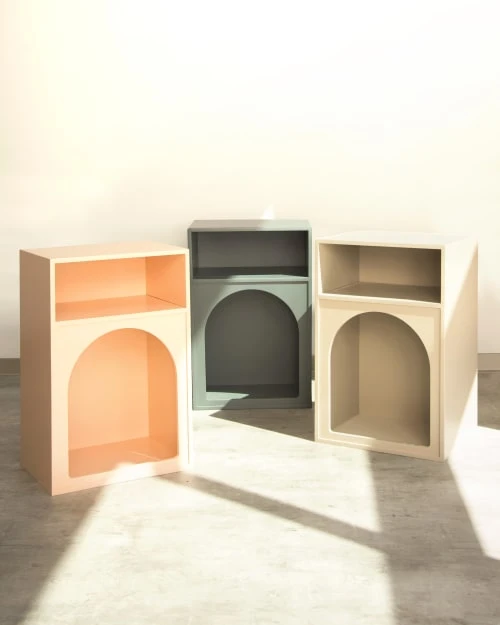 RNT By Really Nice Things Tables De Chevet Chevet Rangement En Mdf Laqué Nude 6 RNT By Really Nice Things Tables De Chevet Chevet Rangement En Mdf Laqué Nude – Image 4