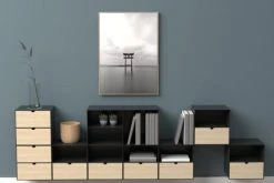 Hellin Tables De Chevet Chevet Suspendu Cube En Métal Et Bambou 1 Tiroir 1 Niche -Surmatelas Soldes Magasin chevet suspendu cube en metal et bambou 1 tiroir 1 niche 3