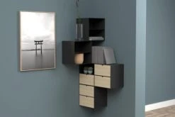 Hellin Tables De Chevet Chevet Suspendu Cube En Métal Et Bambou 1 Tiroir 1 Niche -Surmatelas Soldes Magasin chevet suspendu cube en metal et bambou 1 tiroir 1 niche 4