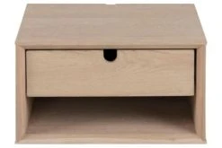 Hellin Tables De Chevet Chevet Suspendu Rectangulaire En Finition Bois 1 Niche Et 1 Tiroir