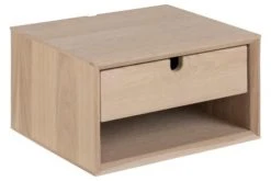 Hellin Tables De Chevet Chevet Suspendu Rectangulaire En Finition Bois 1 Niche Et 1 Tiroir -Surmatelas Soldes Magasin chevet suspendu rectangulaire en finition bois 1 niche et 1 tiroir 3