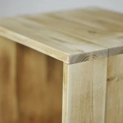 Dendro Tables De Chevet Cube Déco Bois Massif -Surmatelas Soldes Magasin cube deco bois massif 3