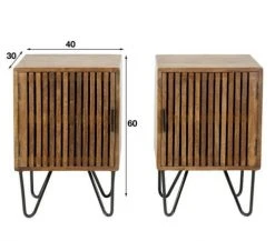 Mathi Design Tables De Chevet Ensemble De Chevets En Bois -Surmatelas Soldes Magasin ensemble de chevets en bois 3