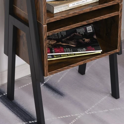 Homcom Lot De 2 Tables De Chevet Style Industriel 6 Homcom Lot De 2 Tables De Chevet Style Industriel – Image 4