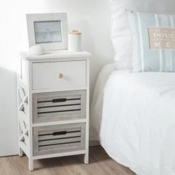 Maisons Du Monde Petits Meubles De Rangement Petit Meuble De Rangement 3 Tiroirs En Paulownia -Surmatelas Soldes Magasin petit meuble de rangement 3 tiroirs en paulownia 1000 11 4 179174 4