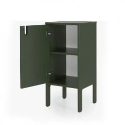 Tenzo Tables De Chevet Petit Meuble De Rangement En Bois H89cm Vert Kaki -Surmatelas Soldes Magasin petit meuble de rangement en bois h89cm vert kaki 4