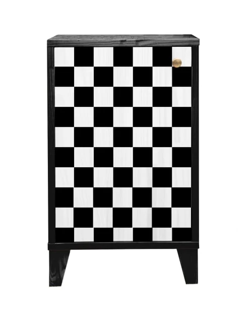RNT By Really Nice Things Tables De Chevet Table Chevet 1 Porte Laquée Pin Massif Blanc Et Noir. 3 RNT By Really Nice Things Tables De Chevet Table Chevet 1 Porte Laquée Pin Massif Blanc Et Noir.