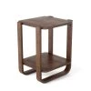Umbra Tables De Chevet Table D'appoint En Bois Marron 53x42cm -Surmatelas Soldes Magasin table d appoint en bois marron 53x42cm