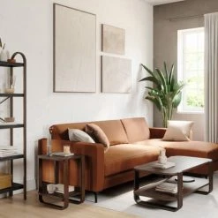 Umbra Tables De Chevet Table D'appoint En Bois Marron 53x42cm -Surmatelas Soldes Magasin table d appoint en bois marron 53x42cm 2