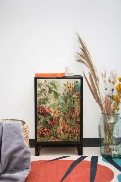 RNT By Really Nice Things Tables De Chevet Table De Bois De Pin Massif Avec Imprimé Floral Multicouleur Malasia. -Surmatelas Soldes Magasin table de bois de pin massif avec imprime floral multicouleur malasia 2