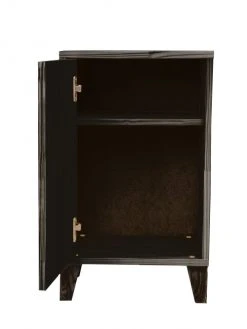 RNT By Really Nice Things Tables De Chevet Table De Bois De Pin Massif Et Imprimé Floral Sur Fond Noir Jara. -Surmatelas Soldes Magasin table de bois de pin massif et imprime floral sur fond noir jara 3