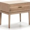Thai Natura Tables De Chevet Table De Chever 1 Tiroir En Bois Clair Cérusé