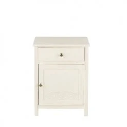 Maisons Du Monde Tables De Chevet Table De Chevet 1 Porte 1 Tiroir Blanche