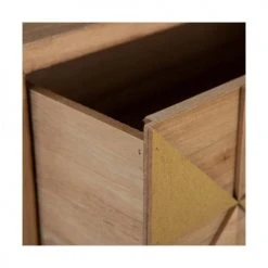 Ixia Tables De Chevet Table De Chevet 1 Tiroir Bicolore Bois Et Doré -Surmatelas Soldes Magasin table de chevet 1 tiroir bicolore bois et dore 4