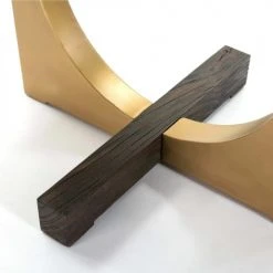 Thai Natura Tables De Chevet Table De Chevet 1 Tiroir Bois Et Métal Doré -Surmatelas Soldes Magasin table de chevet 1 tiroir bois et metal dore 4