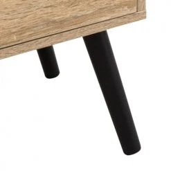 Wadiga Tables De Chevet Table De Chevet 1 Tiroir Bois Et Noir -Surmatelas Soldes Magasin table de chevet 1 tiroir bois et noir 3