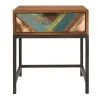Rendez Vous Déco Tables De Chevet Table De Chevet 1 Tiroir En Bois D'acacia Et Bois Recyclé -Surmatelas Soldes Magasin table de chevet 1 tiroir en bois d acacia et bois recycle