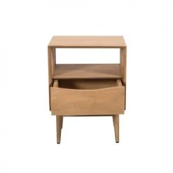 Rendez Vous Déco Tables De Chevet Table De Chevet 1 Tiroir En Bois De Manguier -Surmatelas Soldes Magasin table de chevet 1 tiroir en bois de manguier 4