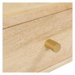 Rendez Vous Déco Tables De Chevet Table De Chevet 1 Tiroir En Bois De Manguier Et Marbre -Surmatelas Soldes Magasin table de chevet 1 tiroir en bois de manguier et marbre 3