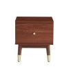 Drawer Tables De Chevet Table De Chevet 1 Tiroir En Bois Foncé -Surmatelas Soldes Magasin table de chevet 1 tiroir en bois fonce