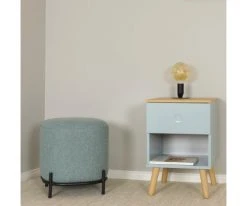 Meubles & Design Tables De Chevet Table De Chevet 1 Tiroir En Bois Vert -Surmatelas Soldes Magasin table de chevet 1 tiroir en bois vert 5