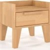 Skandica Tables De Chevet Table De Chevet 1 Tiroir En Hêtre Massif Couleur Bois Clair -Surmatelas Soldes Magasin table de chevet 1 tiroir en hetre massif couleur bois clair