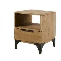 Maisons Du Monde Tables De Chevet Table De Chevet 1 Tiroir En Manguier Massif -Surmatelas Soldes Magasin table de chevet 1 tiroir en manguier massif 1000 4 6 186392 7