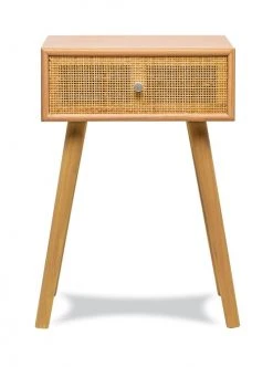 Nordlys Tables De Chevet Table De Chevet 1 Tiroir En Rotin Naturel -Surmatelas Soldes Magasin table de chevet 1 tiroir en rotin naturel 3