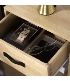 Casâme Tables De Chevet Table De Chevet 1 Tiroir Et 1 Niche - Marron -Surmatelas Soldes Magasin table de chevet 1 tiroir et 1 niche marron 4